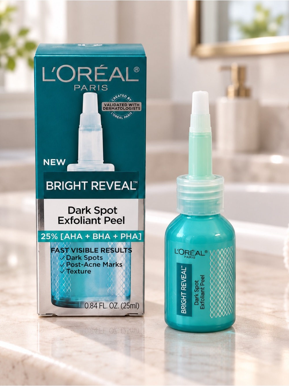 L'Oreal Bright Reveal Dark Spot Exfoliating Peel Treatment New in Box